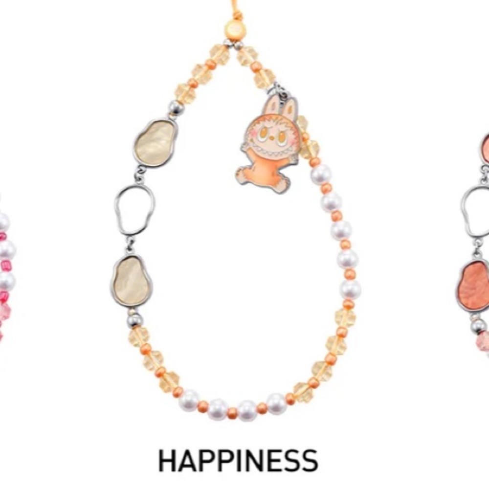 Labubu Big Into Energy Phone Charm - Happiness - Authentic